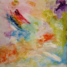 "Arc-en-ciel" - Acrylique sur toile 40 x 40 - Mars 2015